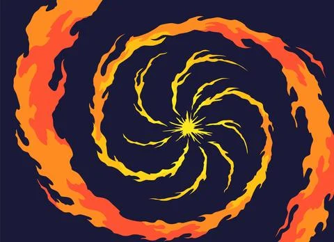 Comic book flame background. Cartoon explosion element. Boom cloud and flame Stock Illustration