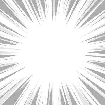 Comic Book Flash Explosion Radial Background. Vector Stock Illustration