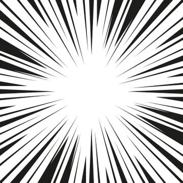 Comic book flash. Magna design. Superhero cartoon design element. Vector Stock Illustration