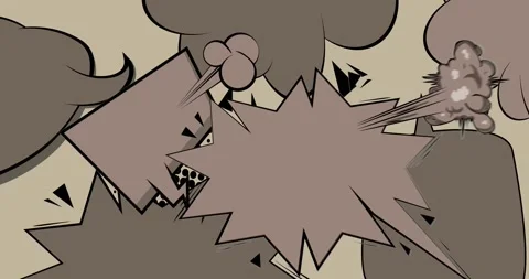 Comic Book gray background video Stock Footage 280893964