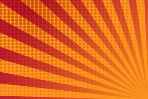 Comic book halftone background. Vintage superheroes comics poster backdrop, r Stock Illustration
