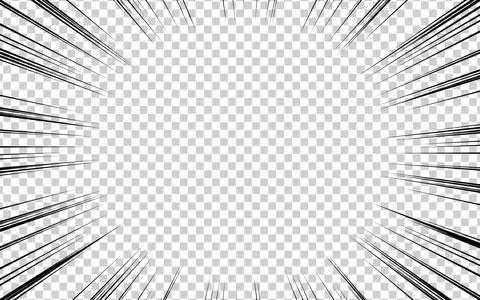 Comic book halftone effect template on transparent background. vector illus.. Illustrazione stock