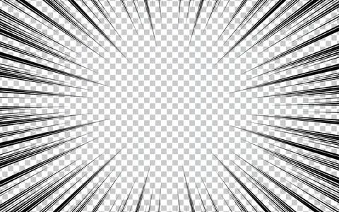 Comic book halftone effect template on transparent background. vector illus.. 库存插图