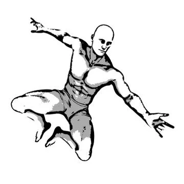 Comic Book Hero Pose Stock Illustration