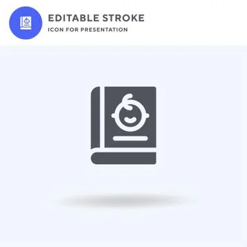 Comic Book icon vector, filled flat sign, solid pictogram isolated on white,  Stockillustratie