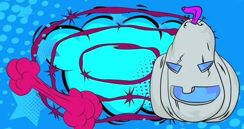 Comic Book Jack O' Lantern video Vídeos de archivo 287267067