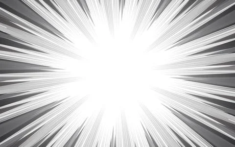 Comic book with Manga speed lines, comic anime radial effect background. ve.. Stock Illustration
