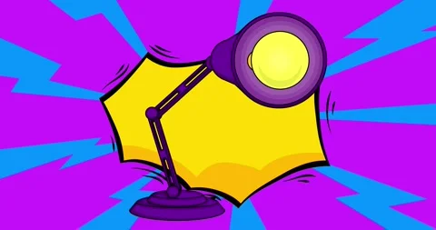 Comic Book Office lamp Stock Footage 315622941