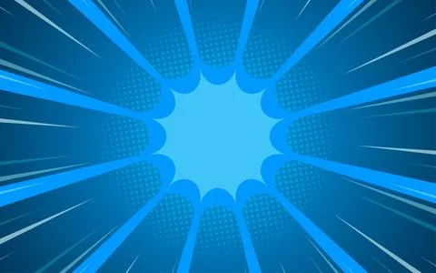 Comic book page background with halftone effect. Vector illustration Stock Illustration