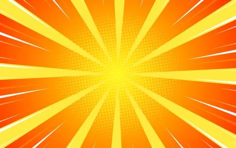 Comic book page background with halftone effect. Vector illustration Illustrazione stock