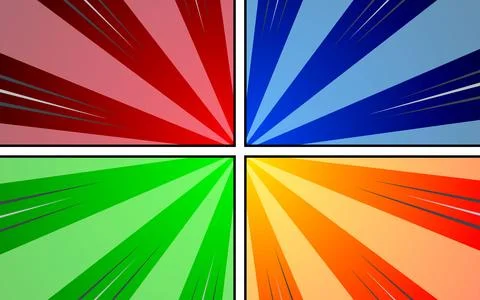 Comic book page background with radial effect, halftone, in pop art style. .. 스톡 일러스트