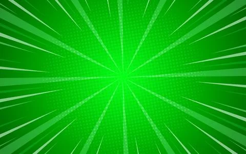 Comic book page background with rays, radial effect and halftone effect. Ve.. Stock Illustration