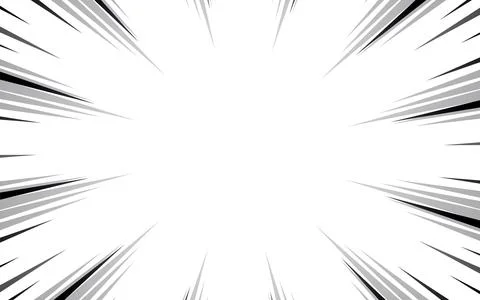 Comic book page with black lines isolated on white background. Template wit.. Illustrazione stock