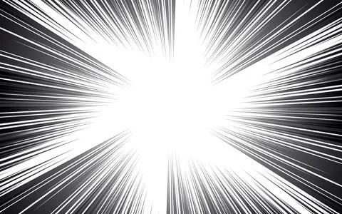 Comic book page with black lines isolated on white background. Template wit.. Stock Illustration