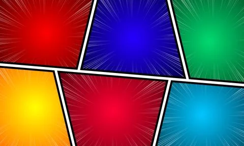 Comic book page explosion. retro pop art vector illustration Stock Illustration