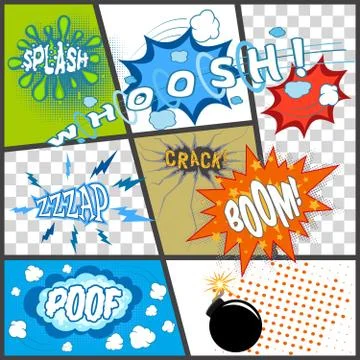 Comic Book Page Stock-Illustration