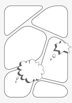 Comic Book Page Layout Template Stock-Illustration