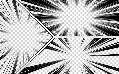 Comic book page pop art style. Empty art frame illustration. Superhero bann.. 库存插图