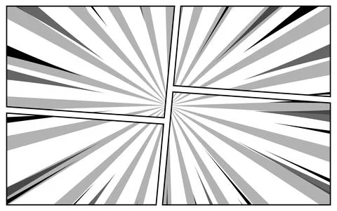 Comic book page template background Stock Illustration