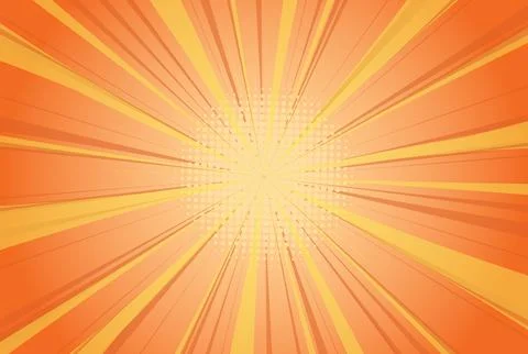 Comic book page template in pop-art style. Colorful empty background. Halftone Stock Illustration