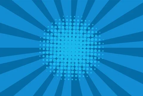 Comic book page template in pop-art style. Colorful empty background. Halftone Stock Illustration