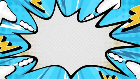 Comic book photo video frame action background Stock Footage 318775970