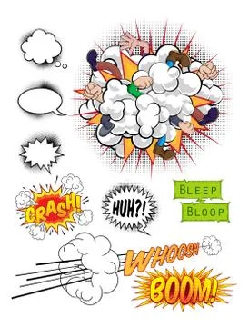Comic Book Pop Art Graphics Ilustración de archivo