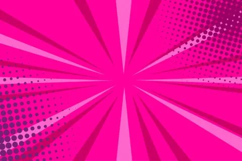 Comic book pop art strip radial backdrop Stock Illustration