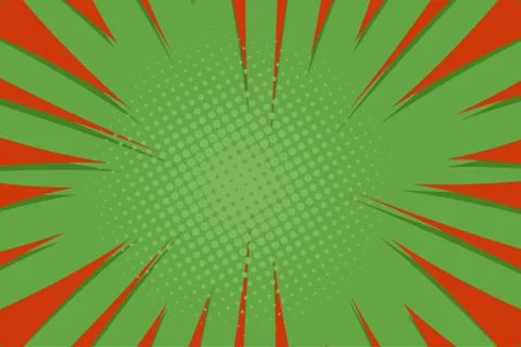 Comic book pop art strip radial backdrop Stock Illustration