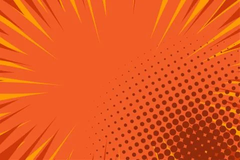 Comic book pop art strip radial backdrop Stock Illustration