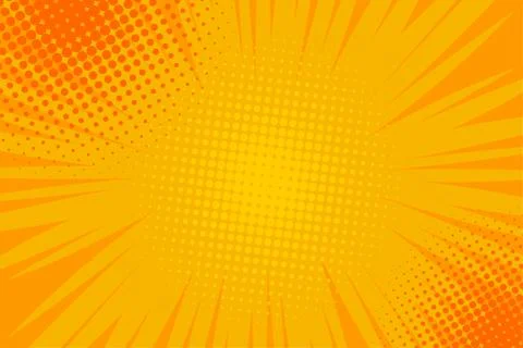 Comic book pop art strip radial backdrop Stock Illustration