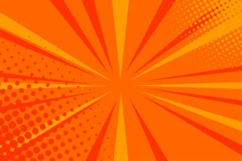 Comic book pop art strip radial backdrop Illustrazione stock