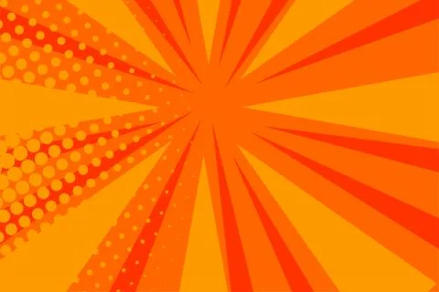 Comic book pop art strip radial backdrop Stock Illustration
