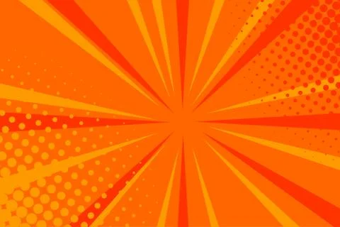 Comic book pop art strip radial backdrop Illustrazione stock