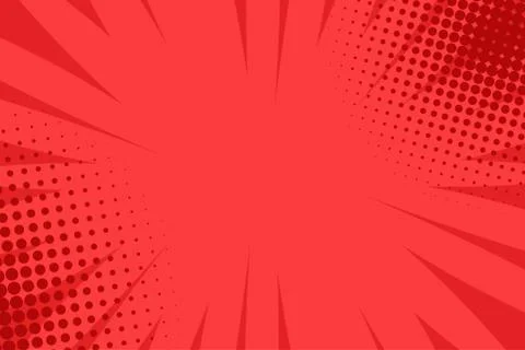 Comic book pop art strip radial backdrop Stock Illustration