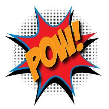 Comic Book Pow! Stock Illustration
