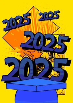 Comic Book Product podium stage for mockup presentation with 2025. Retro co.. Stock Illustration