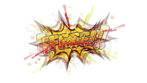 Comic Book &amp;quot;Free&amp;quot; Text Explosion Animation on White Background Stock Footage 335285714