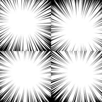Comic book radial lines background. Manga speed frame. Explosion vector illus イラスト素材