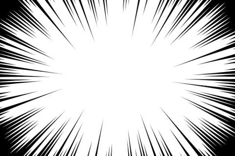 Comic book radial lines background. Manga speed frame. Explosion vector illus 스톡 일러스트