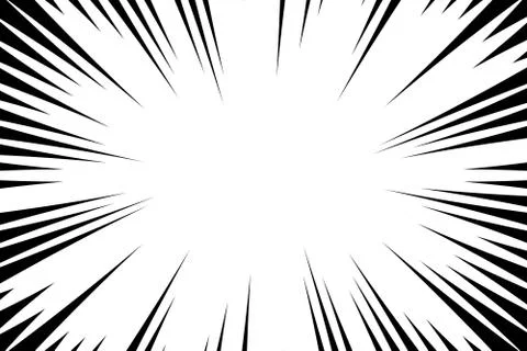 Comic book radial lines background. Manga speed frame. Explosion vector illus イラスト素材