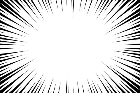 Comic book radial lines background. Manga speed frame. Explosion vector illus イラスト素材