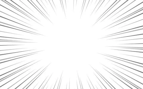 Comic book radial lines background. Manga speed frame. Explosion vector ill.. Stock Illustration