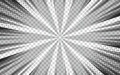 Comic book radial lines background. Manga speed frame. Explosion vector ill.. 스톡 일러스트