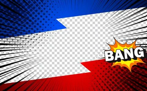 Comic book radial lines background. Manga speed frame. Explosion vector ill.. Stock Illustration