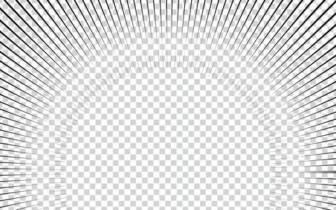 Comic book radial lines background. Manga speed frame. Explosion illustration Ilustração Stock