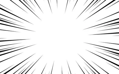 Comic book radial lines. Comics background with motion, speed lines. Vector.. Illustrazione stock