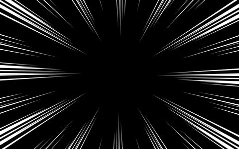Comic book radial lines. Comics background with motion, speed lines. Vector.. 스톡 일러스트
