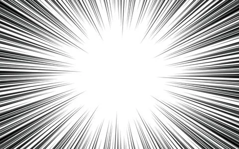 Comic book radial speed lines template. Manga speed frame. Cartoon explosio.. 스톡 일러스트