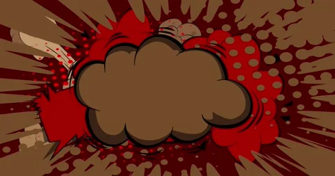 Comic Book red and brown background video Stock Footage 282938245